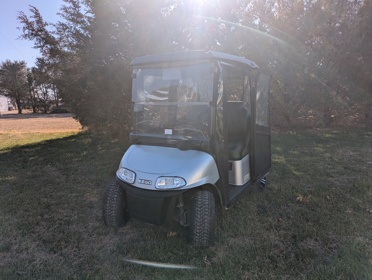 EZGO with rain cover 1