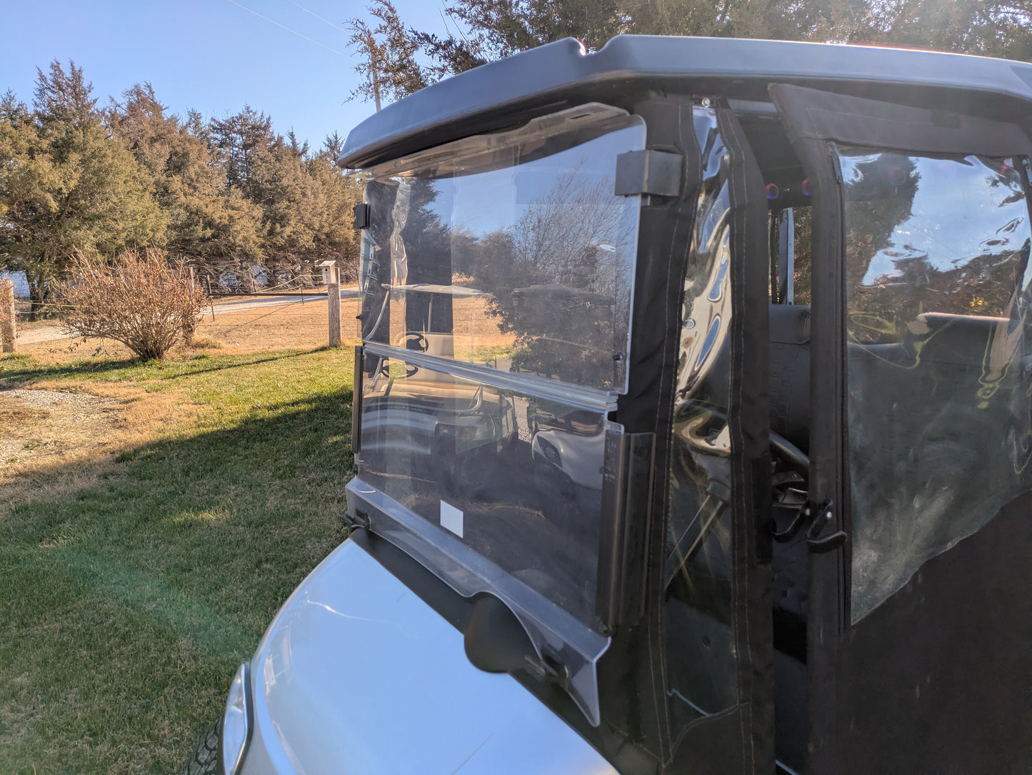EZGO with rain cover 2