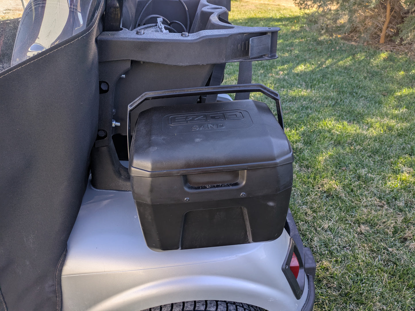 EZGO with rain cover 3